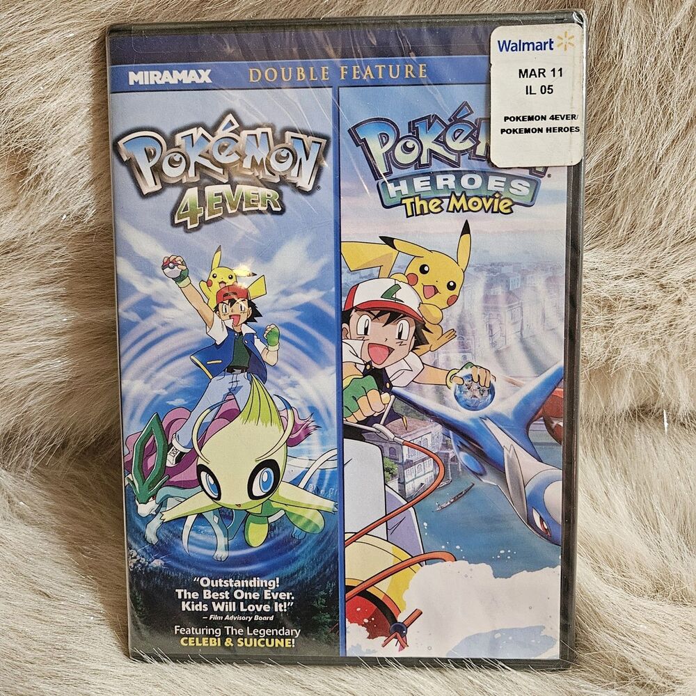 Pokémon 4Ever (2002) + Pokémon Heroes the Movie (2003) Double Feature DVD